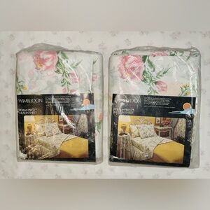 NOS Vintage 70’s New In Package Sears Perma-Press Muslin Full Flat Sheet!